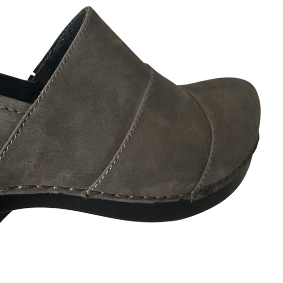 DANSKO TENLEY SABLE GREY SUEDE SLIP ON CLOGS SIZE 40 - Picture 6 of 14